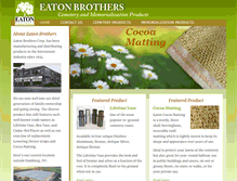 Tablet Screenshot of eatoncemeteryproducts.com